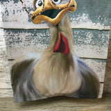 Were You Invited? Crazy Chicken Garden Flag