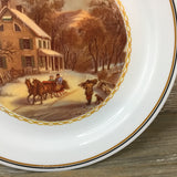 Corelle Currier and Ives Winter Sleigh Ride 10.25" Dinner Plate