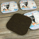 Are you kidding me? Goat Coasters Set of 4