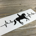 Horse Dressage Heartbeat Decal