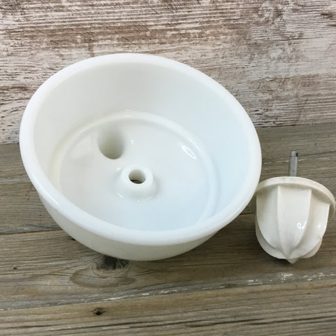 Milk Glass Juicer Attachment with Reamer for Stand Mixer