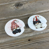 Patriotic Gnomes Car Coasters, Set of 2 Car Coasters