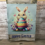 Happy Easter Bunny & Eggs Garden Flag