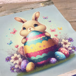 Happy Easter Bunny & Eggs Garden Flag