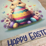 Happy Easter Bunny & Eggs Garden Flag