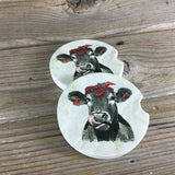 Bandana Cow Car Coasters