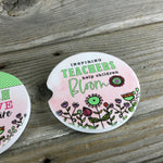 Teacher Car Coasters