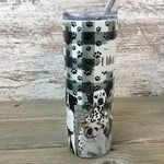 I Like Dogs More Than People Skinny Tumbler with Straw & Lid