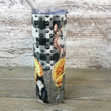 I Like Cats More Than People Skinny Tumbler with Straw & Lid