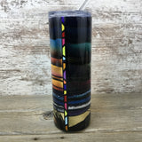 Lighthouse 20 oz Skinny Tumbler with Lid and Straw