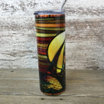 Sailboat 20 oz Skinny Tumbler with Lid and Straw