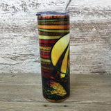 Sailboat 20 oz Skinny Tumbler with Lid and Straw