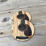 Acoustic Guitar Car Coasters Set of 2
