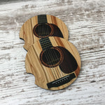Acoustic Guitar Car Coasters Set of 2
