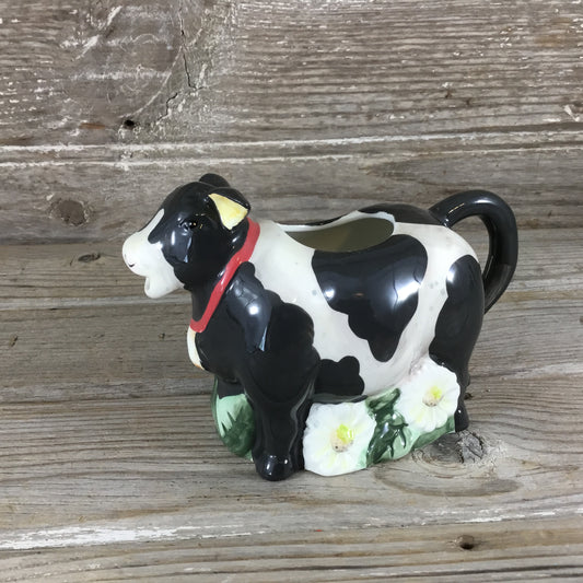 Cracker Barrel SW Country Cow Creamer Black and White Holstein Cow