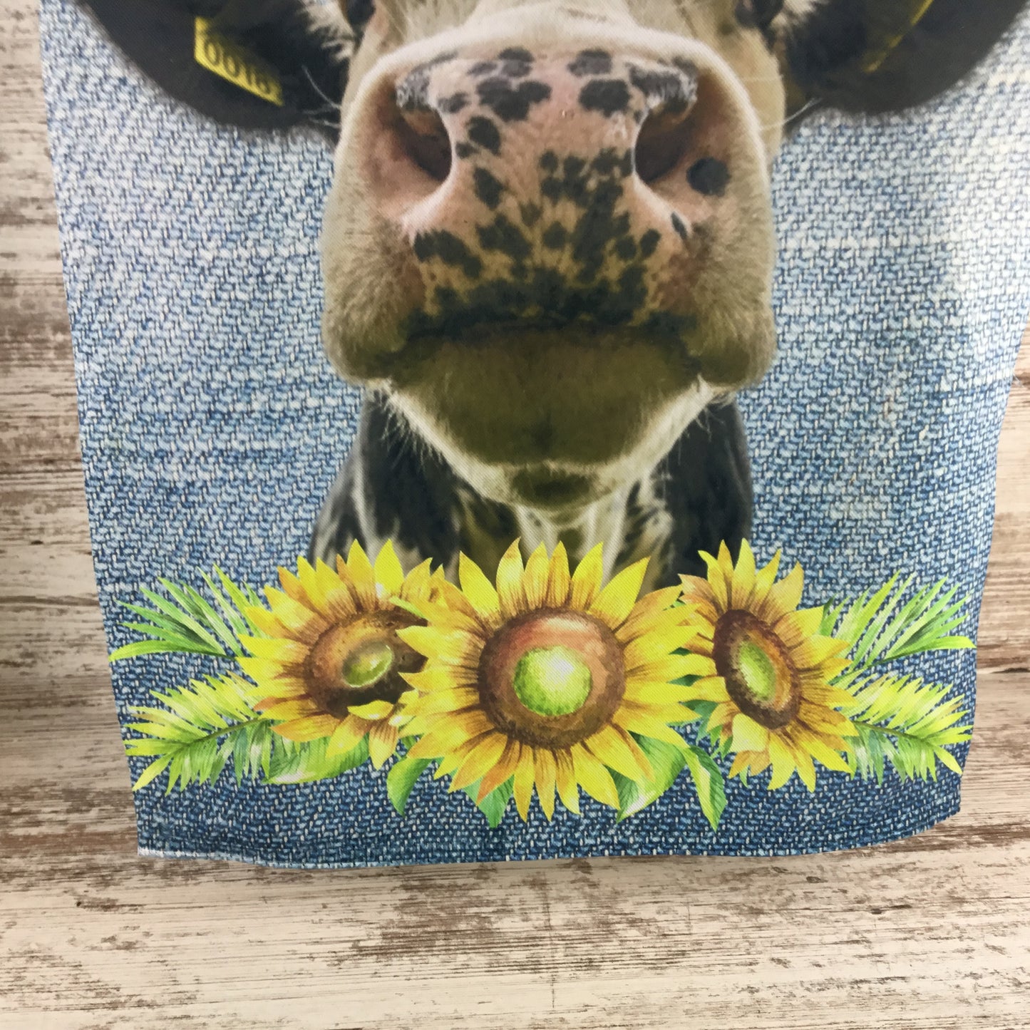 Welcome Holstein Black and White Cow Garden Flag