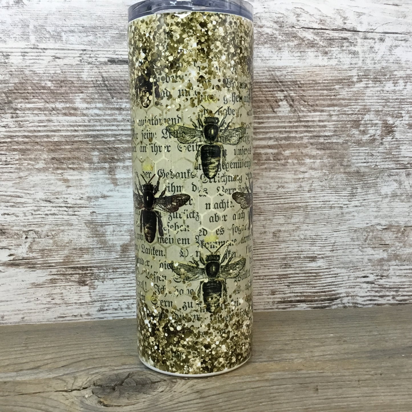 Bee Kind 20 oz Skinny Tumbler with Lid and Straw