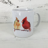 Male and Female Cardinal Mug