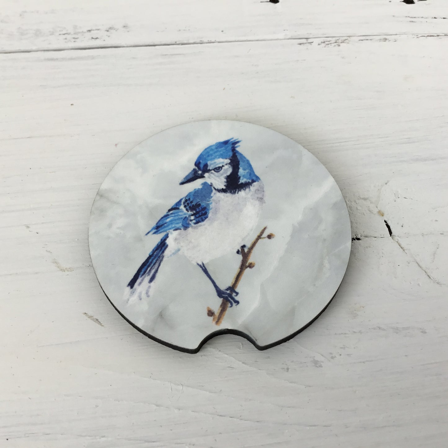 Blue Jay Car Coasters Set of 2