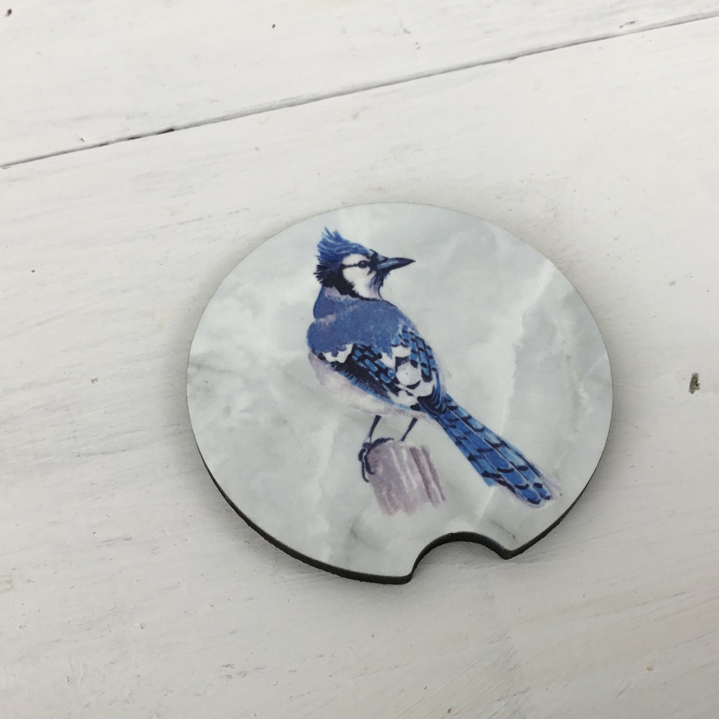 Blue Jay Car Coasters Set of 2