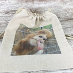 HD the Licking Goat Drawstring Backpack