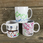 Child's Drawing, Kid's Colored, Custom Artwork Personalized Mug