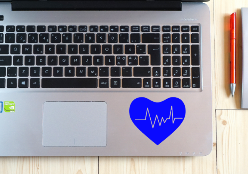 Heart LifeLine Decal Ekg