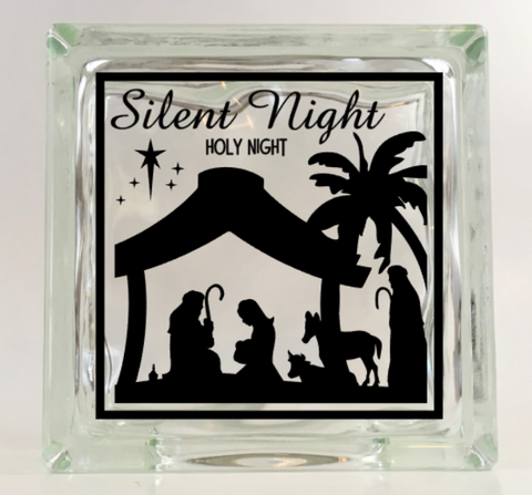 Silent Night, Holy Night Navtivity Vinyl Decal