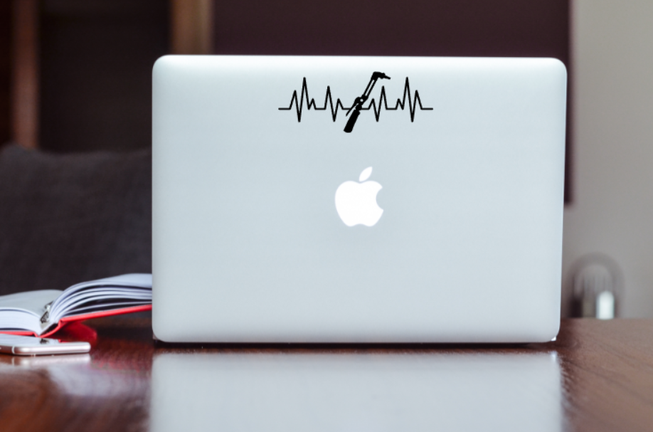 Welding Torch Heartbeat Decal