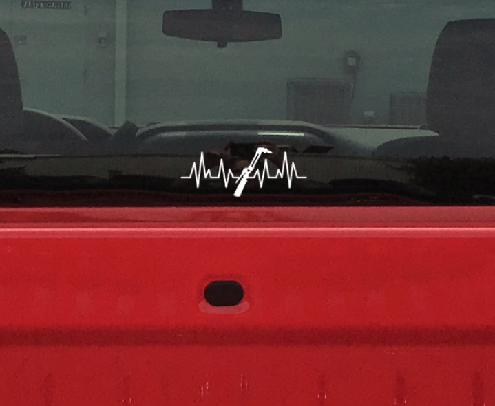 Welding Torch Heartbeat Decal