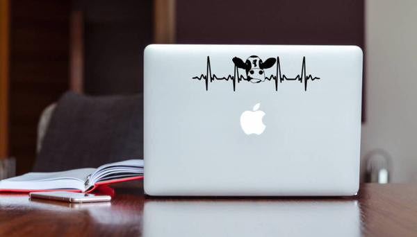 Cow EKG Decal