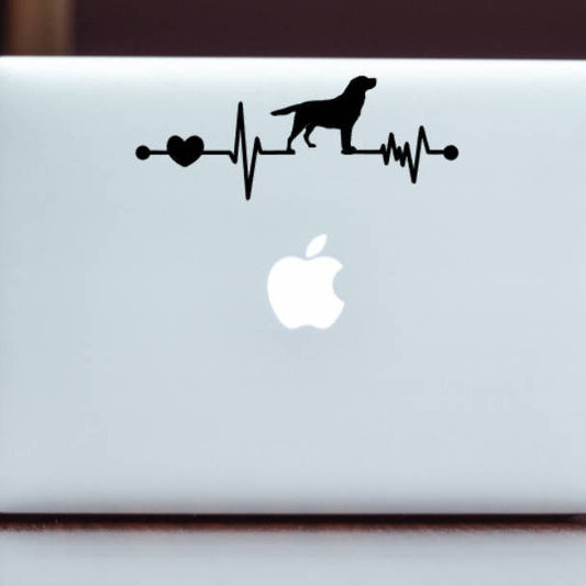 Labrador Ekg Vinyl Decal