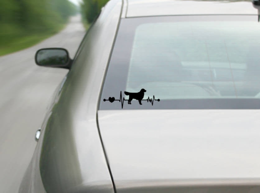 Golden Retriever Car Decal