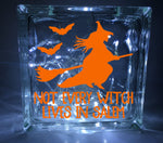 Not Every Witch Lives in Salem Halloween Glass Block Decal