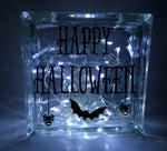 Happy Halloween Glass Block Decal