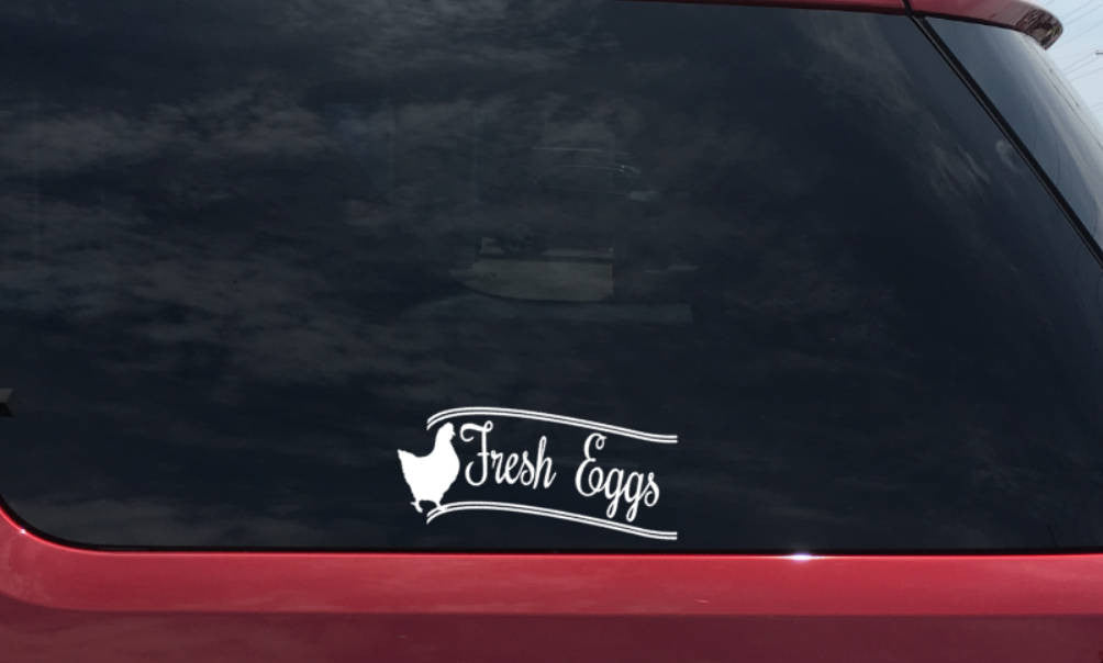 Fresh Eggs Vinyl Decal