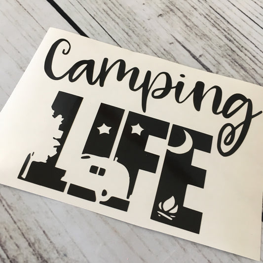 Camping Life Car Decal