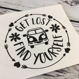 Get Lost Find Yourself Decal