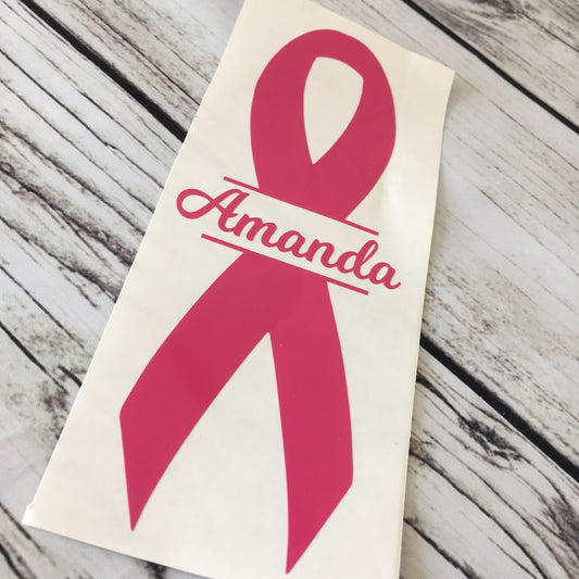 Personalized Awareness Ribbon Decal